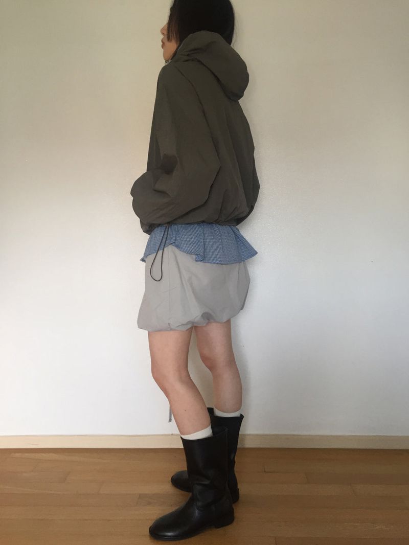 Tie Balloon Mini Skirt (4 colors)