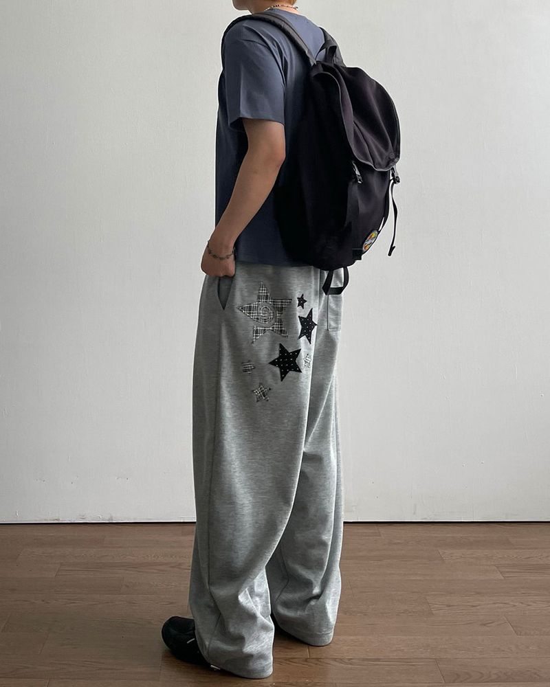 Number Patch Sweatpants