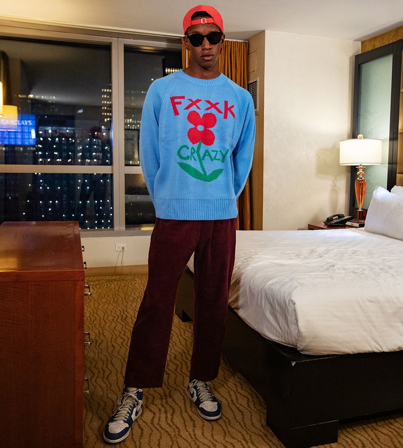 TCW Flower Jacquard Knit
