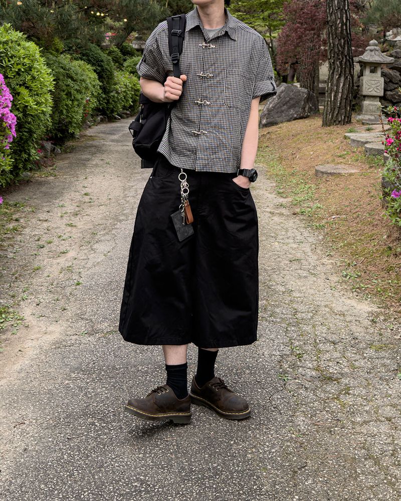 Varon Patch Strap Bermuda Pants