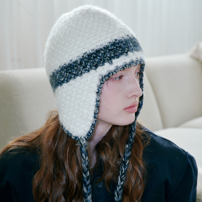 Blended Line Earflap Beanie