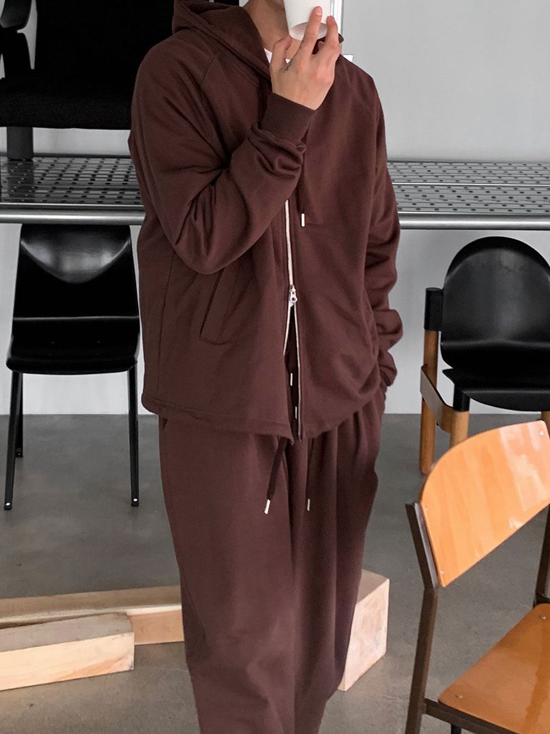 ASCLO Heavy Crop Hood Zip Up (3color)