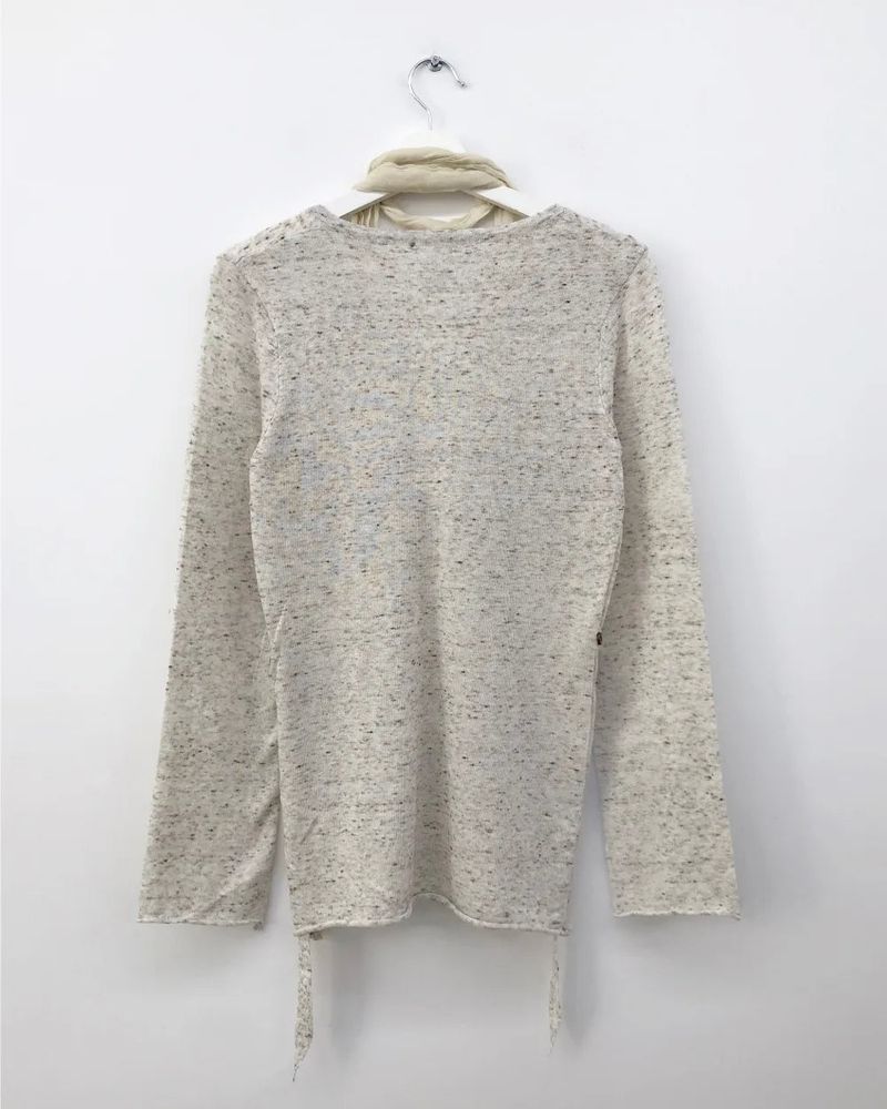 Ripi Side Button Knit+Scarf (4color)