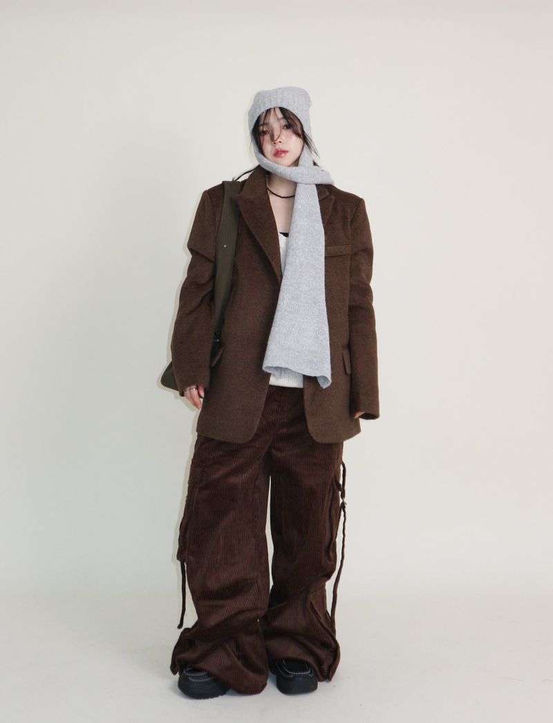 Winter Alpaca Formal Single Jacket (Wool Jacket) (Lining 2 Ounces)
