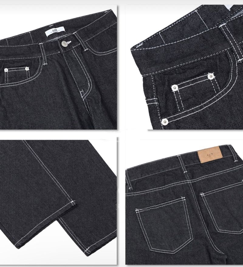 LUR SEMI DENIM PANTS(2COLOR)