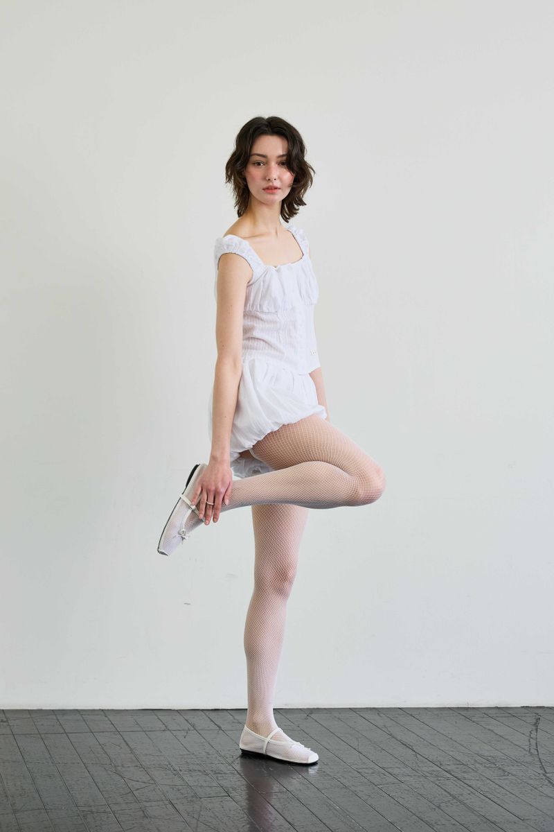 CUDDLY BALLOON SKIRT PANTS / WHITE