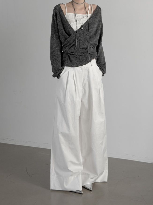 Rael Strap Knit Wrap Cardigan