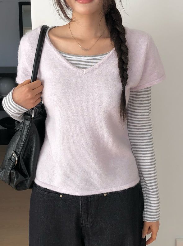 Birken Stripe Square Slim T-Shirt