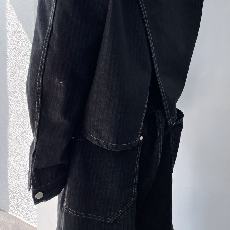 Stitch Back Slit Cropped Jacket