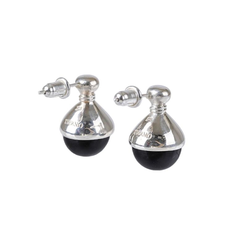  E.003/GOURD EARRING(BLACK)