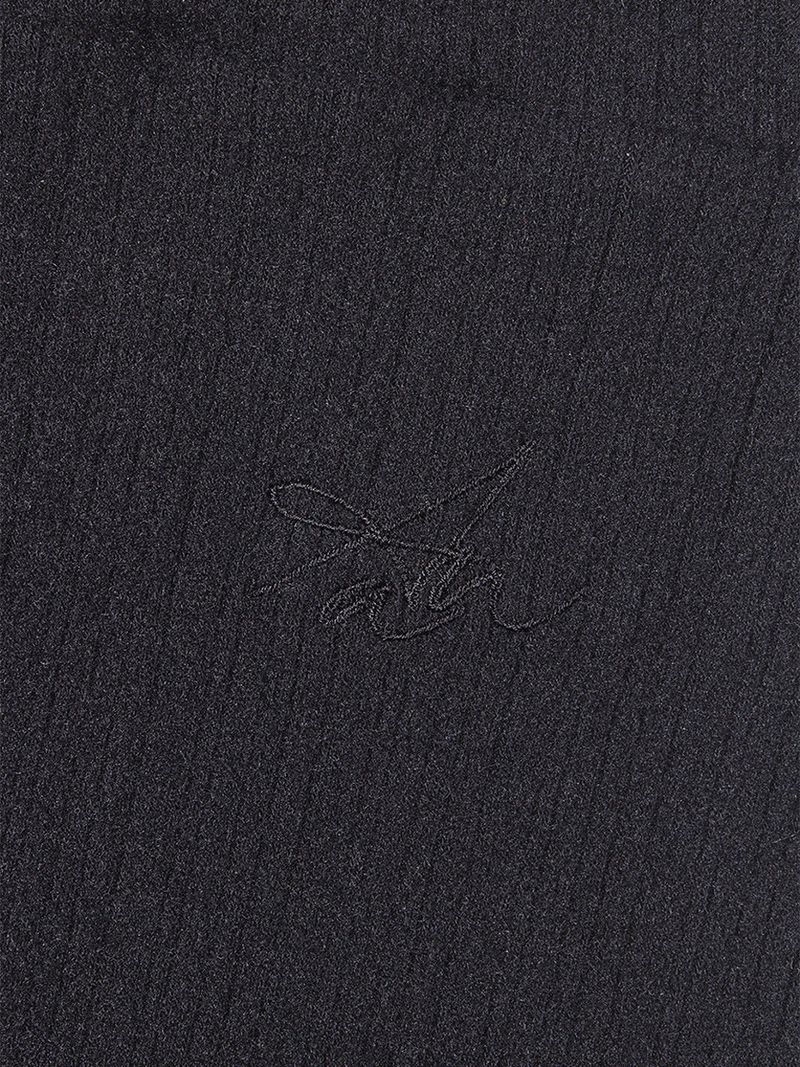 WARM BOOTSCUT SHIRRING PANTS_Black