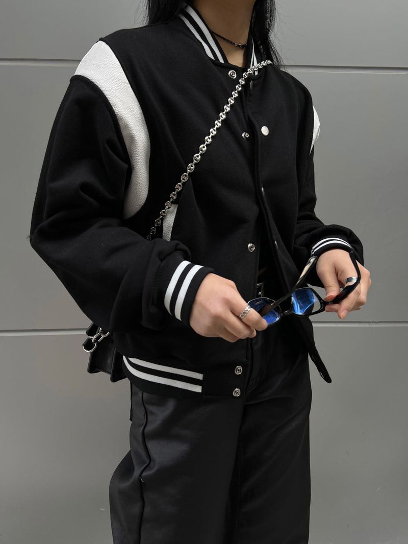 GUSTA（グスタ）の「[UNISEX] ヴァラシティスタジアムレザーポイントジャケット（ジャケット/アウター）」