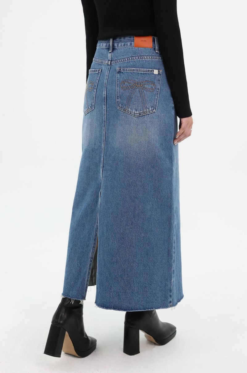 DENIM MAXI SKIRT_BLUE code 26021