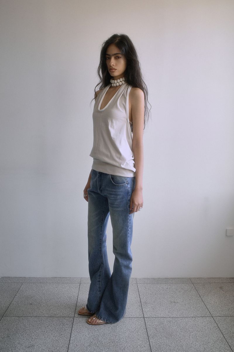 26SS★ TWISTED BOOTS CUT DENIM JEANS