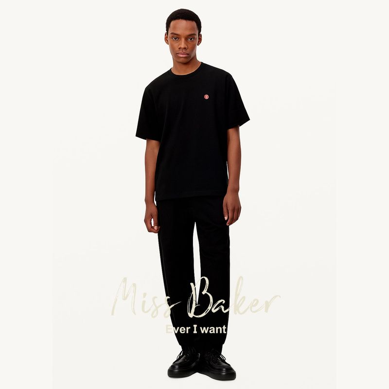 Miss Baker（ミスベイカー）の「スペースベイカーパッチTシャツ ブラック(MAN)（トップス）」
