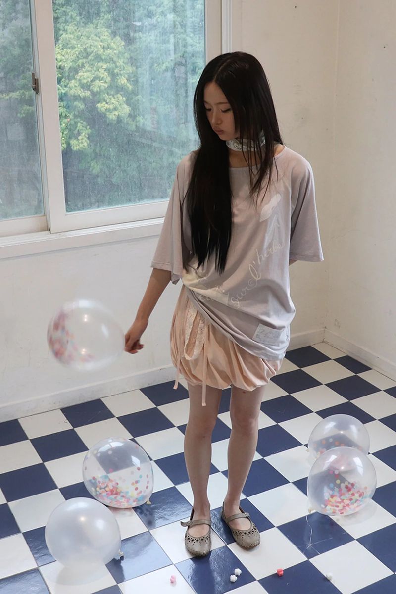 LIVEINMOSS（リヴインモス）の「ドールズビッグティー (Baby Purple Gray)（トップス）」