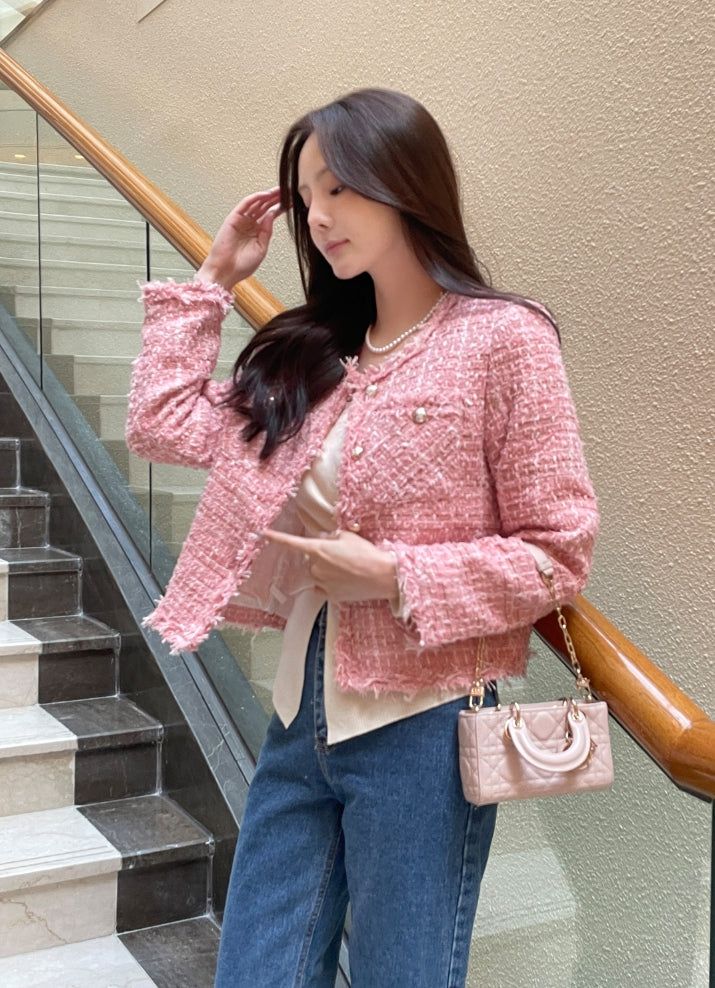 Keaz Surgical Fringe Tweed Jacket