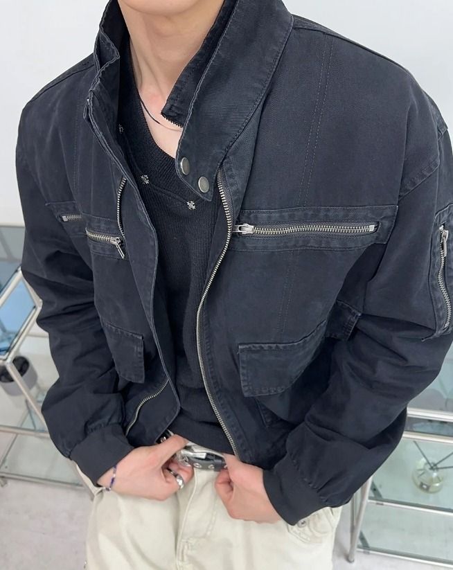 Meder Vintage Crop Field Jacket
