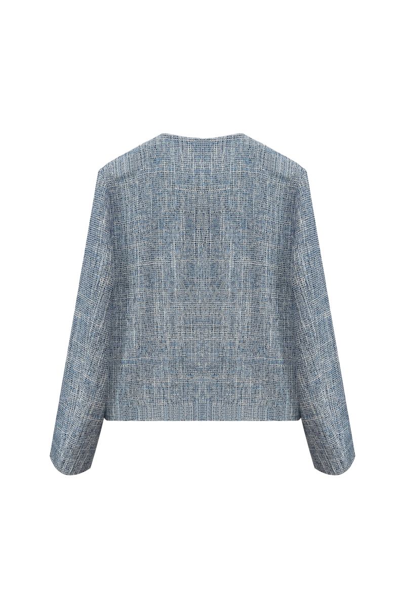 CHERISH TWEED JACKET / SKY BLUE