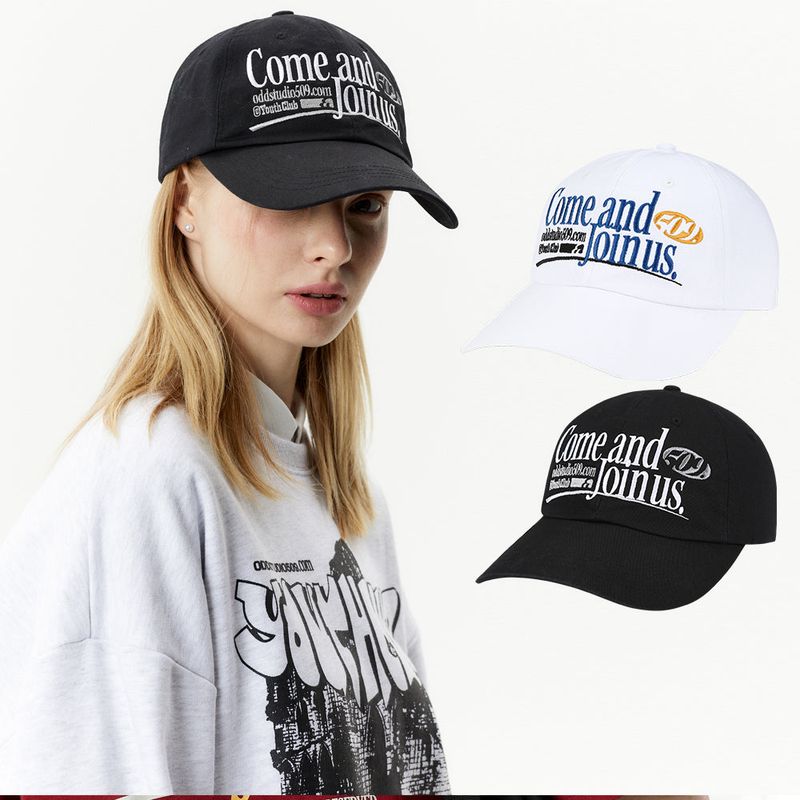 ODDSTUDIO（オッドスタジオ）の「Come And Join Us Embroidery Logo Ball Cap - 2 color（Hats）」
