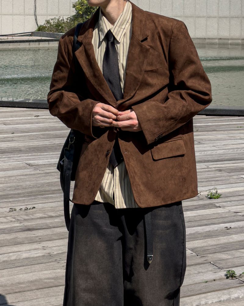 Liss Suede Blazer Jacket