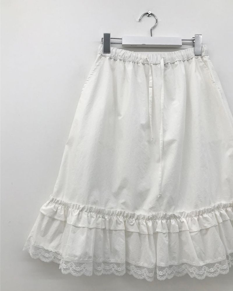 Pudding Ruffle Skirt (2color)