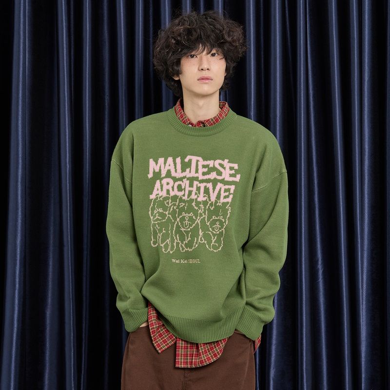 Maltese Archive Line Graphic Knit Ver.2