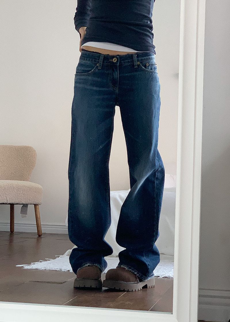 LOW BRUSH STRAIGHT DENIM