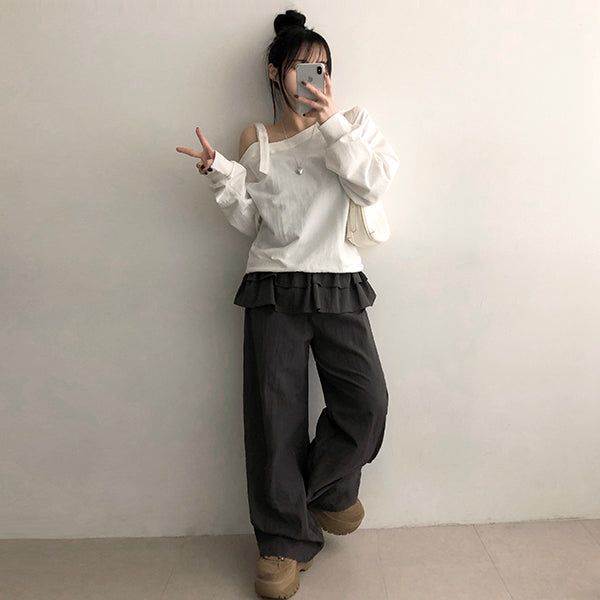 Nied Layered cancan skirt pants