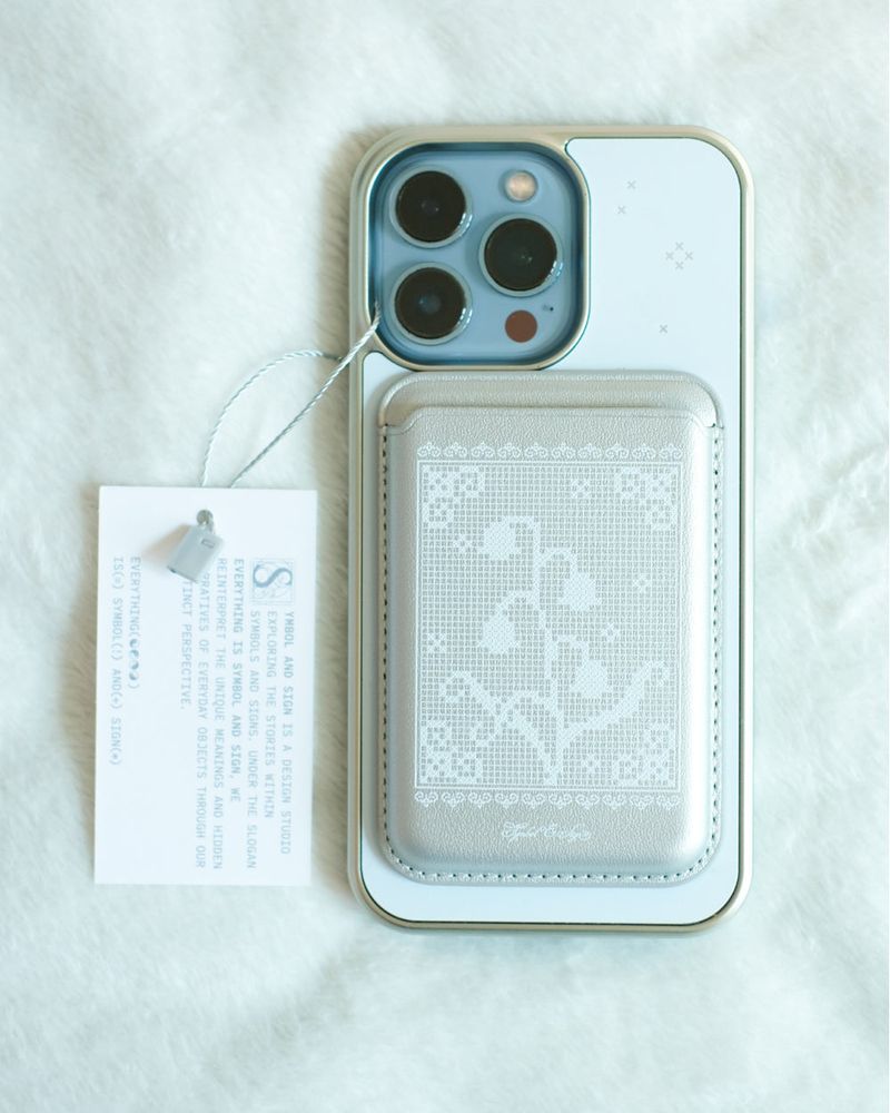 Muguet - Silver / Black | MagSafe Wallet
