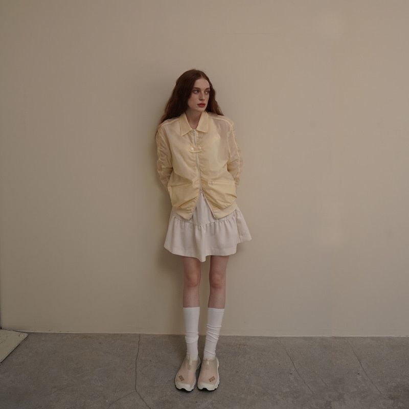 Lime Nylon Shrring Jacket