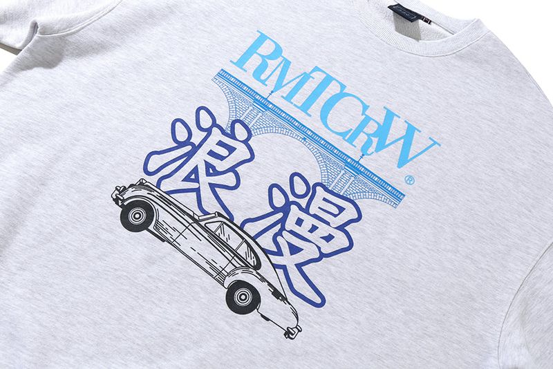 ROMANCE CADILLAC SWEAT SHIRT_LIGHT GREY