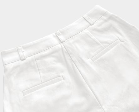 Ont A-line Two-Pintuck 3/4 Shorts / 4 Colors