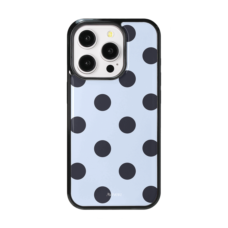 Avivere（アビベール）の「[MADE] Dot glass bumper case(skybluenavy)（Smartphone Accessories）」