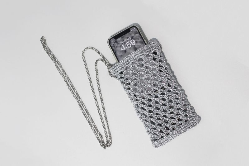 Silver Net Cross Mini Bag (2 Type)