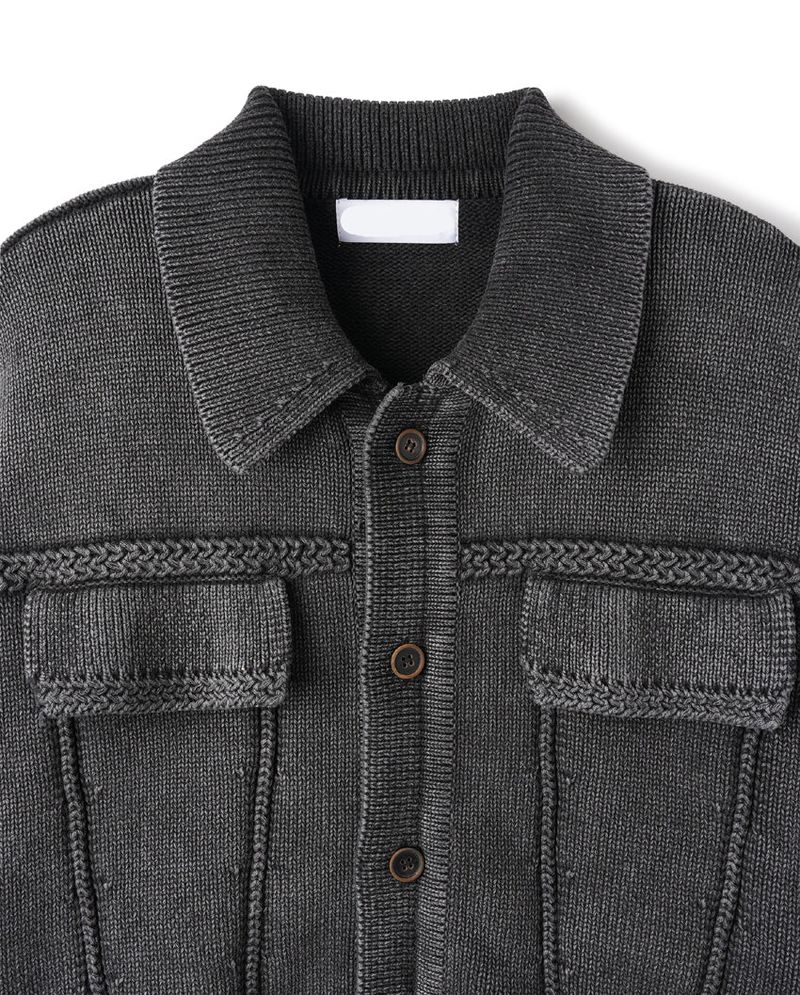 No.1412 trucker washed KNIT CD