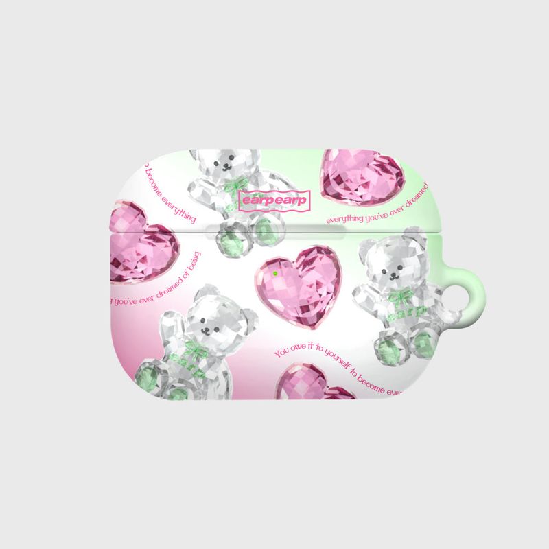 EARPEARP（アプアプ）の「クリスタルメリーパターンAIR PODS PROケース（スマホグッズ/小物）」