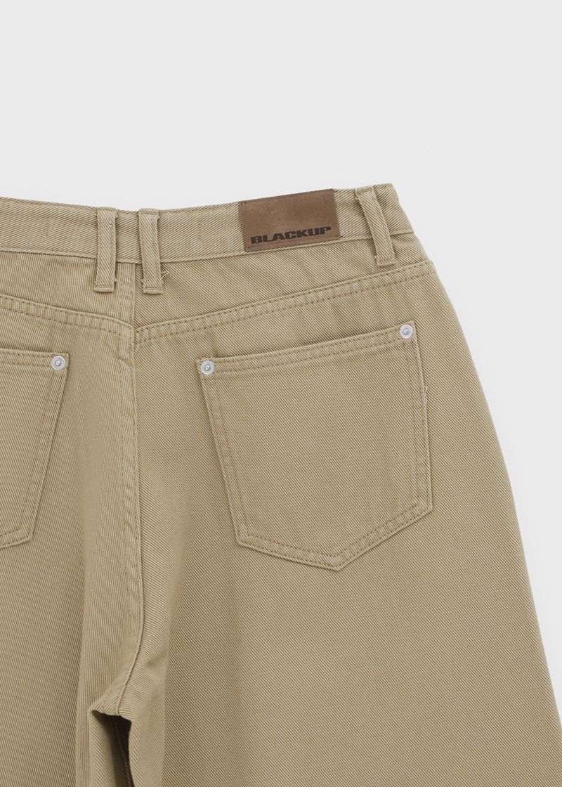 [B-DENIM] LOW WIDE COTTON PANTS 056