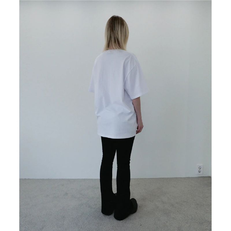 【数量限定】METALLIC RIBBON T SHIRT - WHITE 