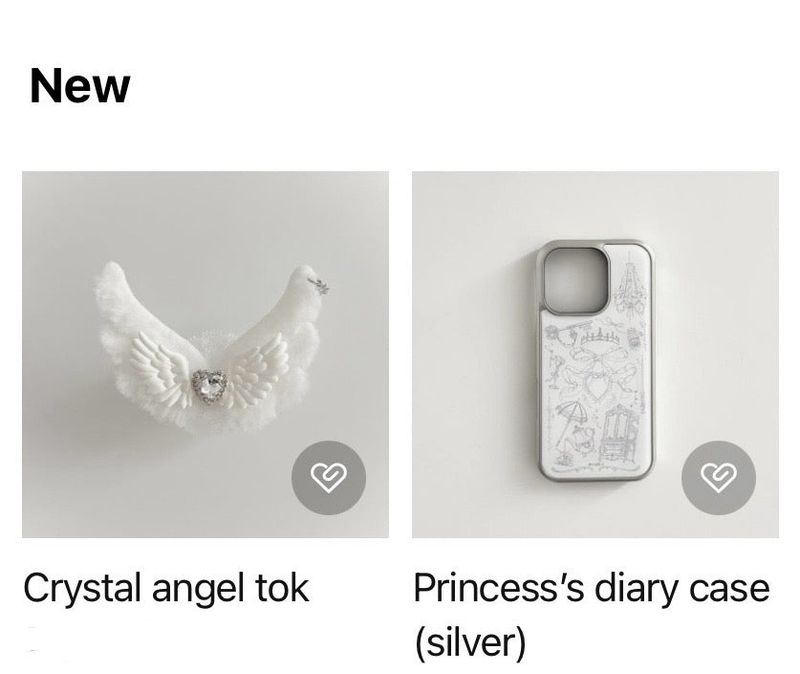 Princess's crystal set (silver)