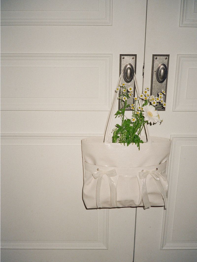 Easy ribbon bag_ivory
