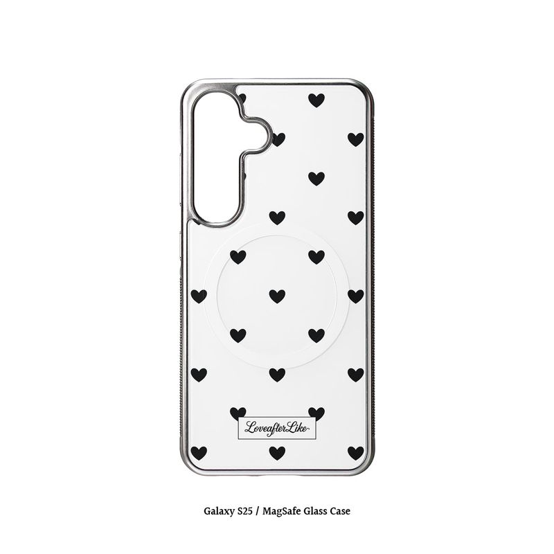 [MADE]black love dot MagSafe Glass phonecase