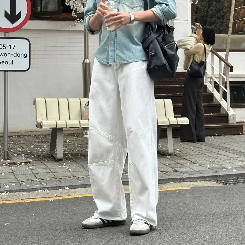 [1+1] LMN All Day Paneled Wide Denim Pants (7 colors)
