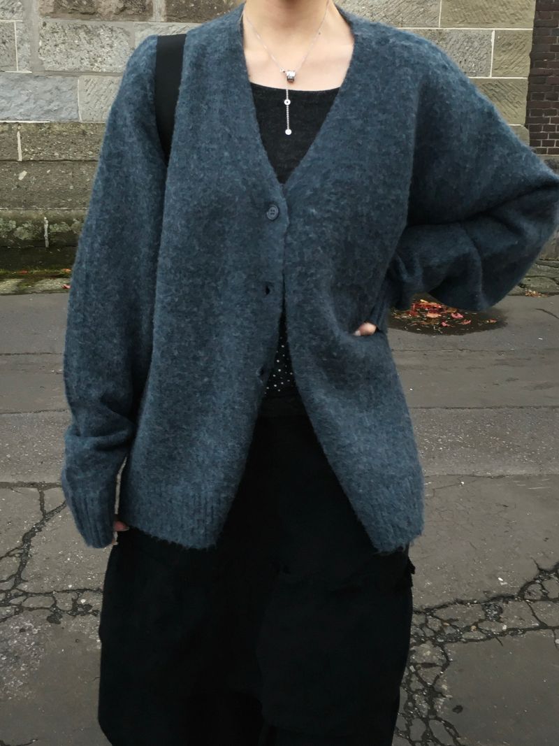 Tori Wool Brush Knit Cardigan (4c)