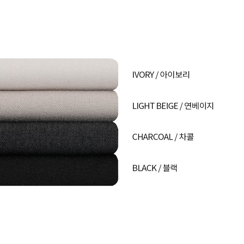 Dot Back-Bend One Tuck Semi-Wide Slacks (4 colors)