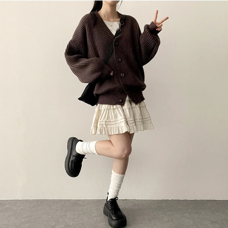 Ruffle Lace Miniskirt