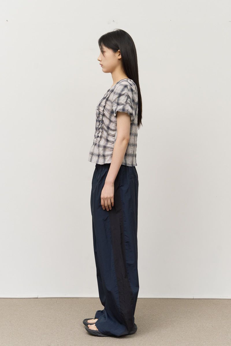 (W) Heal Shirring Blouse
