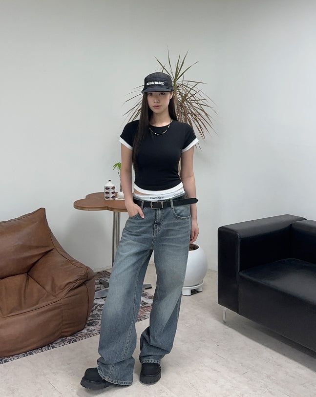 Riden layered crop top