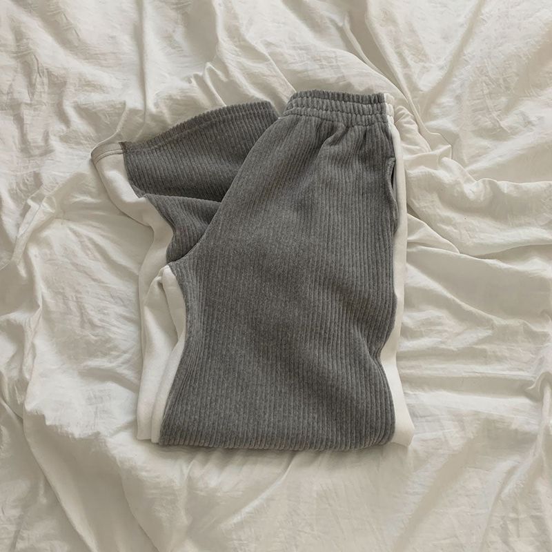[BELLIDE MADE] Unexpected Belloia Wool Napping Wide Half-and-Half Sweat Pants