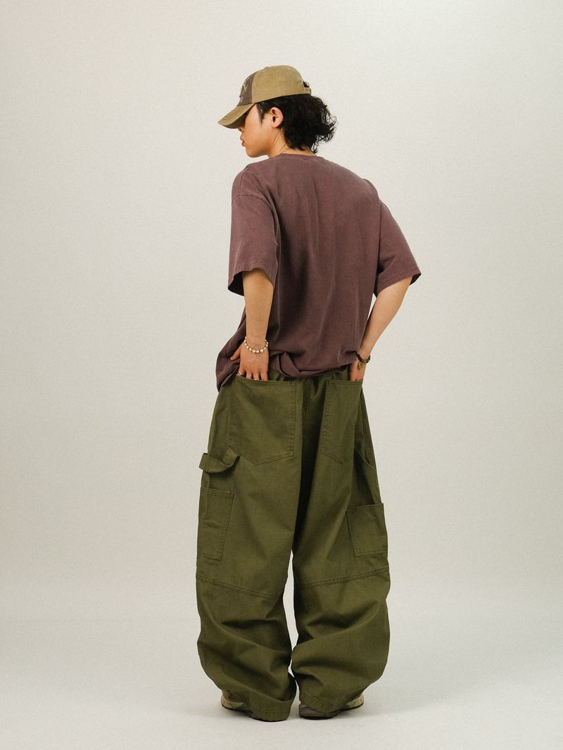 EN Rip-stop Carpenter Banding Parachute Pants